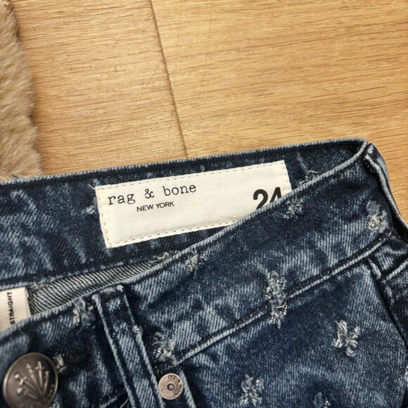 rag & bone Shea High-Rise Ankle Relaxed Straight-Leg Jeans - Picture 5 of 6